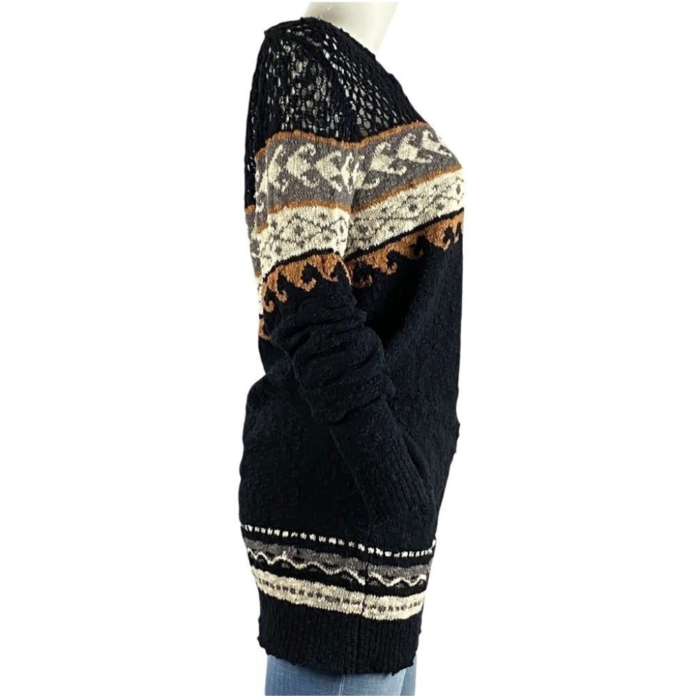 ETERNAL SUNSHINE 100% Cotton Mixed-Texture Long Sweater M/L - Picture 5 of 9